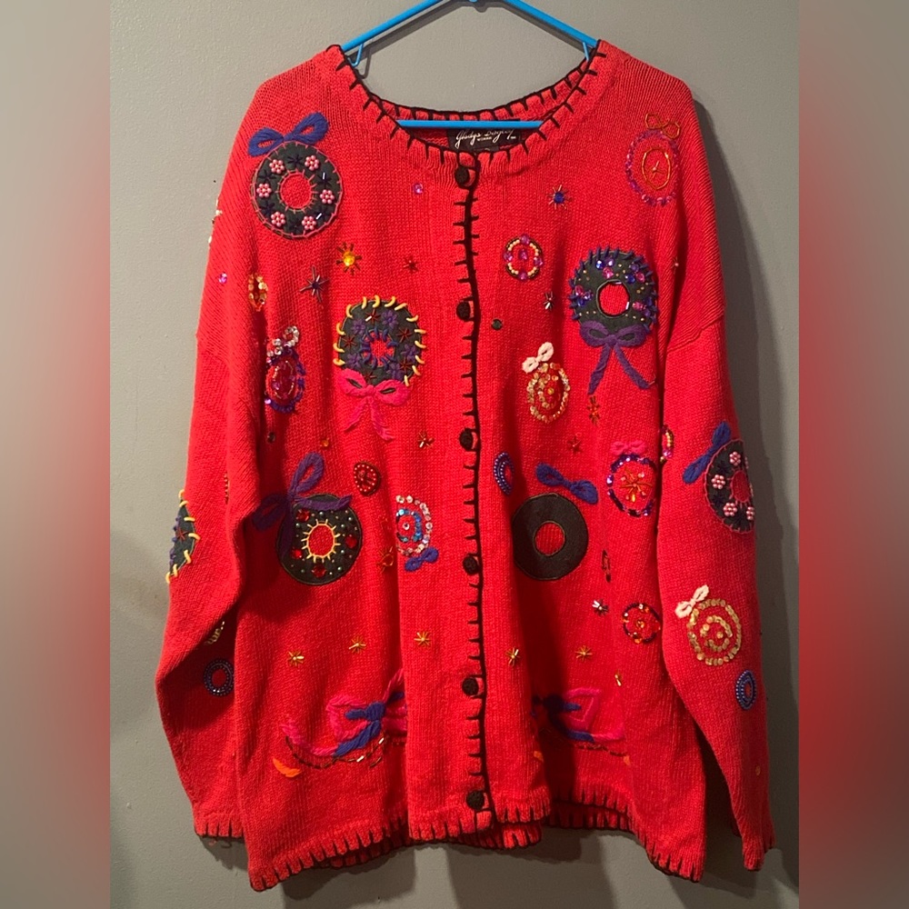 Gladys Bagley Ugly Christmas Sweater Size 3X